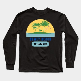 Dewey Beach Delaware Long Sleeve T-Shirt